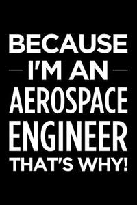 Because I'm an Aerospace Engineer That's Why