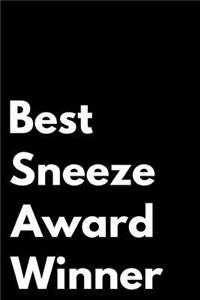 Best Sneeze Award Winner
