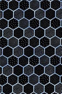 Journal Notebook Polka Dots and Hexagons Pattern 10