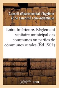 Règlement Sanitaire Municipal Applicable Aux Communes Ou Parties de Communes Rurales