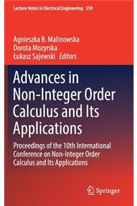 Advances in Non-Integer Order Calculus and Its Applications