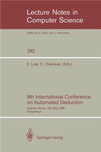 9th International Conference on Automated Deduction