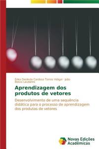 Aprendizagem dos produtos de vetores