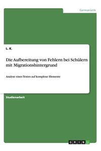 Die Aufbereitung von Fehlern bei Schülern mit Migrationshintergrund