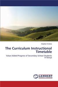 Curriculum Instructional Timetable