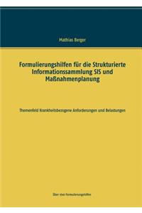 Formulierungshilfen für die Strukturierte Informationssammlung SIS und Maßnahmenplanung