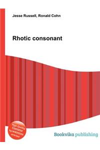 Rhotic Consonant