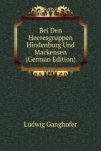 Bei Den Heeresgruppen Hindenburg Und Mackensen (German Edition)