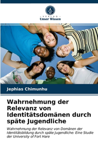 Wahrnehmung der Relevanz von Identitätsdomänen durch späte Jugendliche