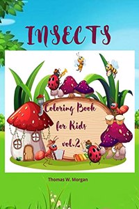 Insects Coloring Book for Kids vol.2