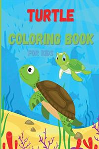 Turtle Coloring Book For Kids