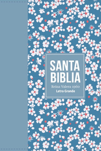 Biblia Rvr 1960 Compacta Símil Piel Flores Azul Claro (Bible Rvr 1960 Compact Size Leatherlike Light Blue Flowers (Spanish Edition)