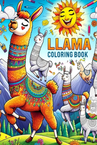Llama Coloring Book