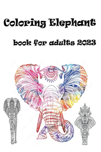 coloring elephant book for adults 2023