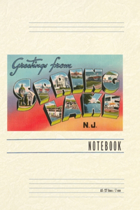 Vintage Lined Notebook Greetings from Spring Lake, New Jersey