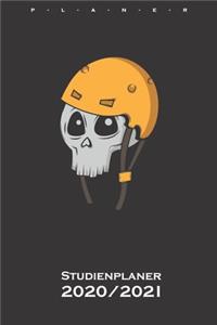 Totenkopf mit Skatinghelm Studienplaner 2020/21