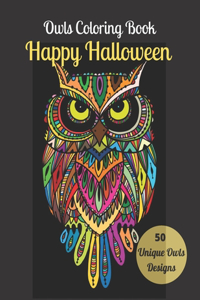 Owls Coloring Book