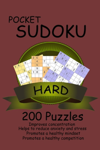 Pocket SUDOKU HARD 200 Puzzles