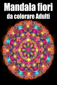 Mandala fiori da colorare adulti