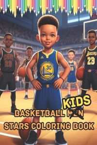 Basketball Kids Stars Coloring Book