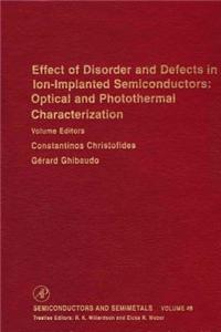 Effect of Disorder and Defects in Ion-Implanted Semiconductors
