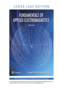 Fundamentals of Applied Electromagnetics -- Print Offer [loose-Leaf]