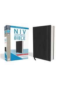 NIV, Thinline Bible, Large Print, Hardcover, Black, Red Letter Edition