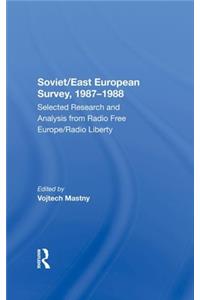 Soviet/East European Survey, 19871988