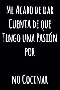 Me Acabo de dar Cuenta de que Tengo auna Pasión por no Cocinar