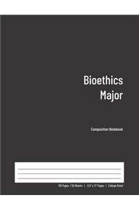 Bioethics Major Composition Notebook