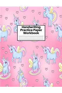 Handwriting Practice Paper Workbook