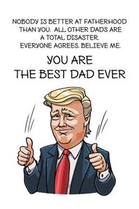 Nobody is better at fatherhood than you. All other dads are a total disaster. Everyone agrees. Believe me. You are the best dad ever
