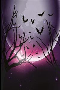 Notizbuch mit Mond lila Edition