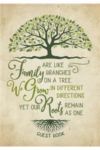 Family Reunion Guest Book - Family Roots
