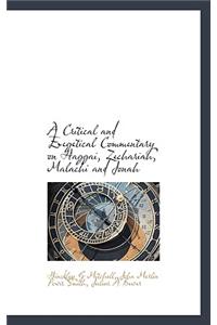 A Critical and Exegetical Commentary on Haggai, Zechariah, Malachi and Jonah