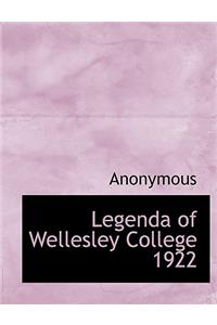 Legenda of Wellesley College 1922