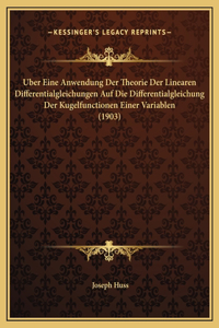 Uber Eine Anwendung Der Theorie Der Linearen Differentialgleichungen Auf Die Differentialgleichung Der Kugelfunctionen Einer Variablen (1903)