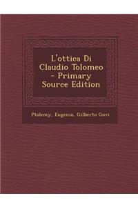 L'Ottica Di Claudio Tolomeo