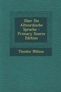 Uber Die Altnordische Sprache
