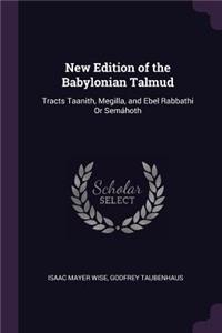 New Edition of the Babylonian Talmud
