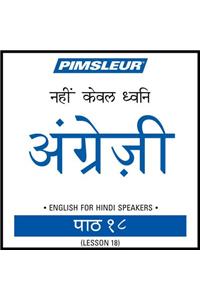 Pimsleur English for Hindi Speakers Level 1 Lesson 18 MP3