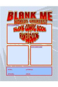 Blank Me - Premium Blank Comic Book Panelbook - Blue