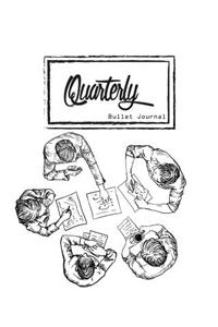 Bullet Journal: Dot Grid, Quarterly Guided, Hand Draw Business Meeting, Composition Notebook, 8 X 10, 90 Page: Small Journal Notebook Diary for Adults and Kids