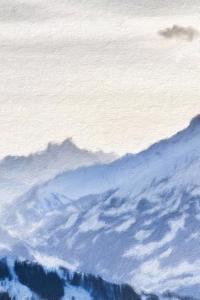 Mountains Painted Notebook