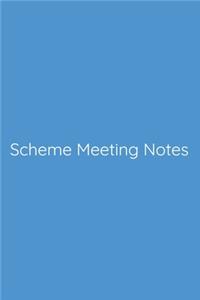 Scheme Meeting Notes Notebook
