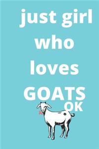 just girl who loves goats sketchbook