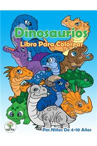 Dinosaurios Libro Para Colorear