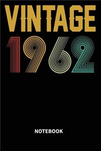 Vintage 1962 Notebook