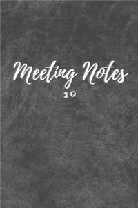 3Q Meeting Notes