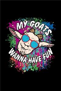 Goats wanna have fun - funny goat with sunglasses